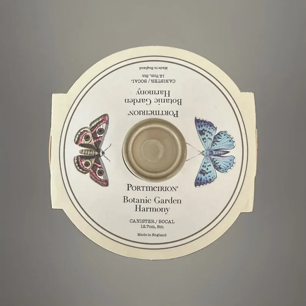 Portmeirion Botanic Garden Harmony 5” Canister Butterfly Made In England